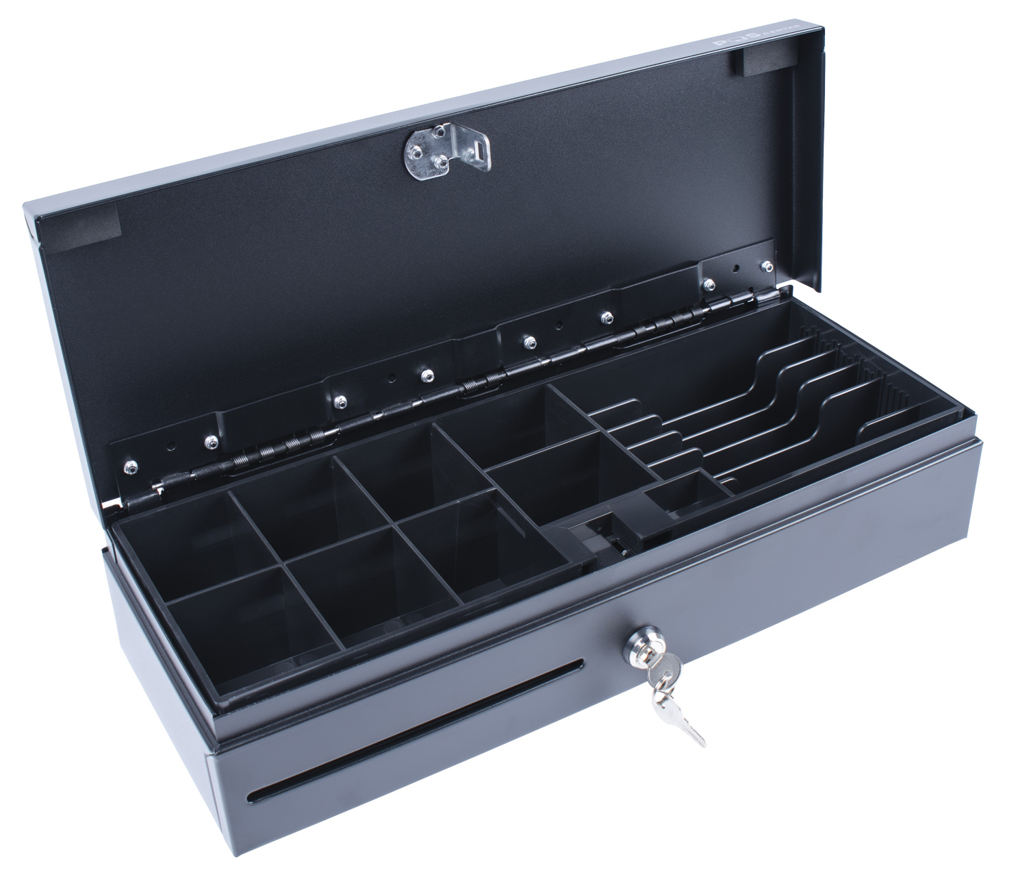 Денежный ящик POScenter 460E 460x170x100, распайка для "ШТРИХ-М", EPSON (Атол) черный