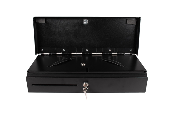 Денежный ящик POScenter 460KL 460x170x103, распайка для "ШТРИХ-М", EPSON (Атол) черный