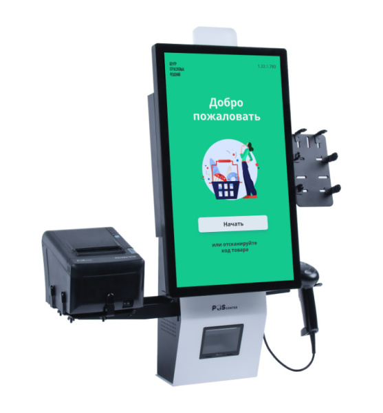 Кассовый бокс, модель Касса самообслуживания POScenter SCO-M210 (J4125, RAM 8GB, SSD 128GB)