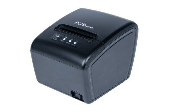 Кассовый бокс, модель Принтер чеков POScenter RP-100 USE (80мм, 260 мм/сек, автоотрез, RS232+USB+LAN) черный