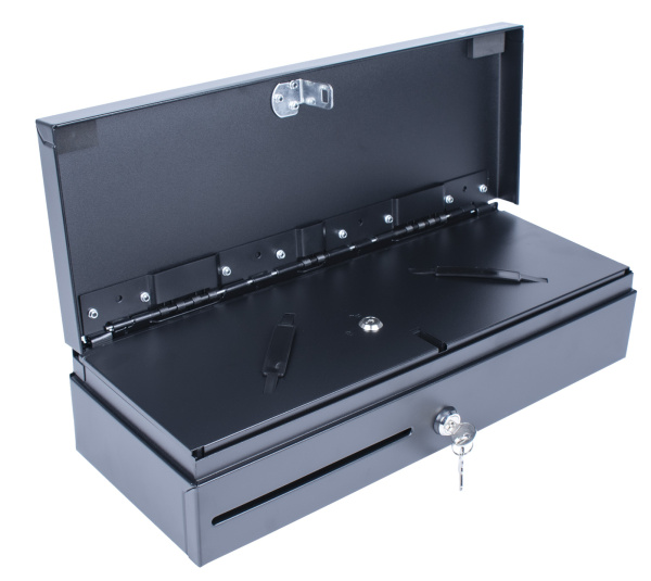 Кассовый бокс, модель Денежный ящик POScenter 460E 460x170x100, распайка для "ШТРИХ-М", EPSON (Атол) черный