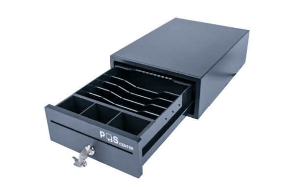 Кассовый бокс, модель Денежный ящик POScenter Compact 205x300x90 распайка для "ШТРИХ-М", EPSON (Атол) черный