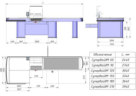 Кассовый бокс СУПЕРВАЙД С УВЕЛИЧЕННЫМ НАКОПИТЕЛЕМ от производителя