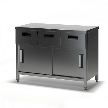 Стол с дверьми и ящиками СГДК-1