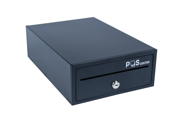 Кассовый бокс, модель Денежный ящик POScenter Compact 205x300x90 распайка для "ШТРИХ-М", EPSON (Атол) черный