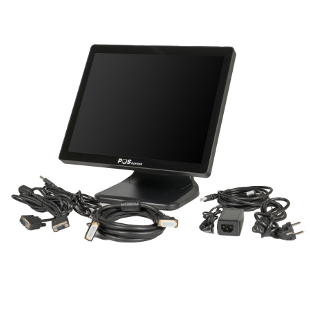 Сенсорный монитор POScenter NOVA (17", P-CAP, 4:3, 1280*1024, HDMI, VGA, USB, Audio out, MSR) черный