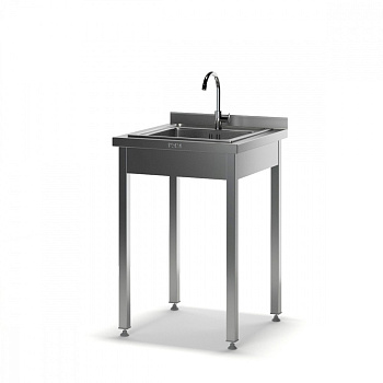 Рукомойник разборный с мойкой цельнотянутой на профиле РМ-П 2