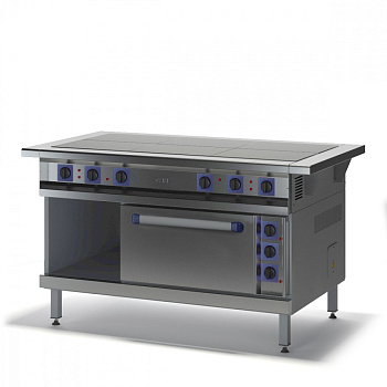 Плита электрическая 6-ти конфорочная с жарочным шкафом ПЭТ-6ШЖ