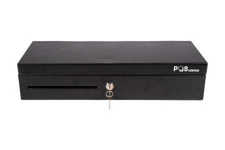 Денежный ящик POScenter 460KL 460x170x103, распайка для "ШТРИХ-М", EPSON (Атол) черный
