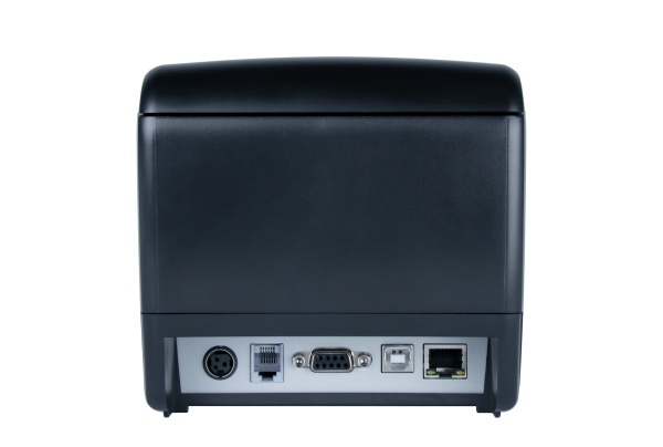 Кассовый бокс, модель Принтер чеков POScenter RP-100 USE (80мм, 260 мм/сек, автоотрез, RS232+USB+LAN) черный
