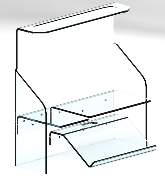 Универсальная защита сканера с полками