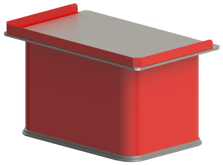 Тумба для кассы самообслуживания любого профиля для кассы магазина от производителя