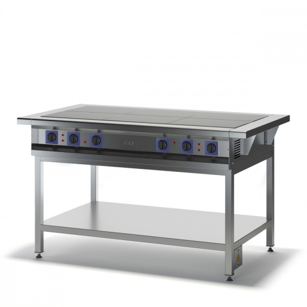 Плита электрическая 6-ти конфорочная без жарочного шкафа ПЭТ-6Пн