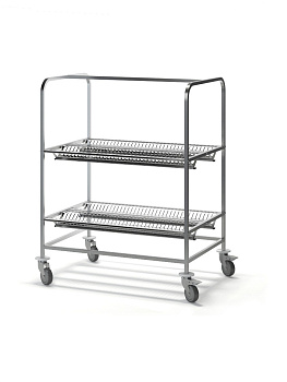 Тележка сервировочная для посуды с поддоном ТС-ПТ