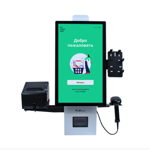 Кассовый бокс, модель Касса самообслуживания POScenter SCO-M210 (J4125, RAM 8GB, SSD 128GB)