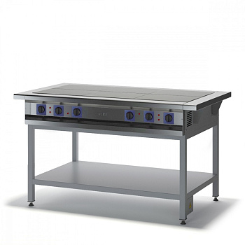 Плита электрическая 6-ти конфорочная без жарочного шкафа ПЭТ-6П