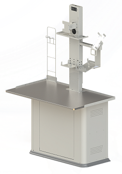 Тумба для терминалов самообслуживания с держателями для POS оборудования