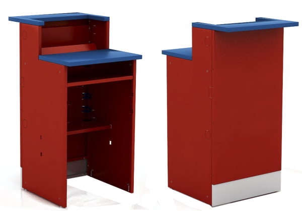 Тумба для ПВЗ высокая с креплением для монитора