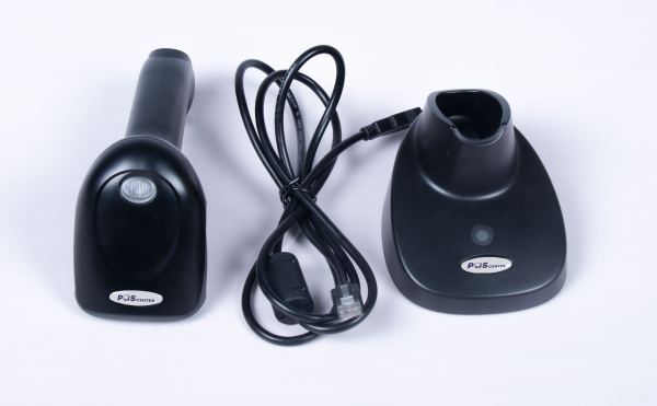 Кассовый бокс, модель Сканер штрих-кода POScenter SG-110-BT, беспроводной, адаптер 2.4G, 1.5 м, кредл