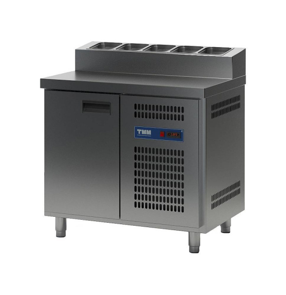 Охлаждаемый среднетемпературный стол для фаст фуда  "Пицца" СХСБ-П-1/1Д