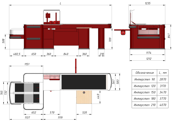 Кассовый бокс, модель ИНТЕРСТЕП