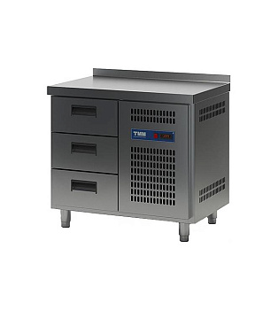 Охлаждаемый стол односекционный СХСБ-2/3Я (с бортом)