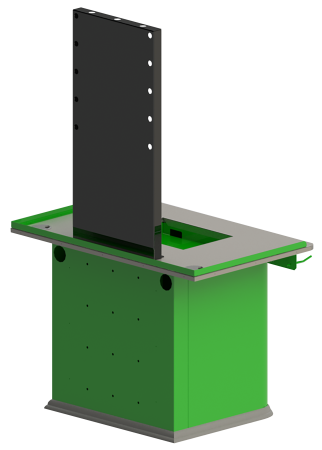Тумба для терминала самообслуживания с держателем для кассы магазина от производителя